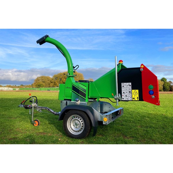 ECO 135 GreenMech disc-powered wood chipper