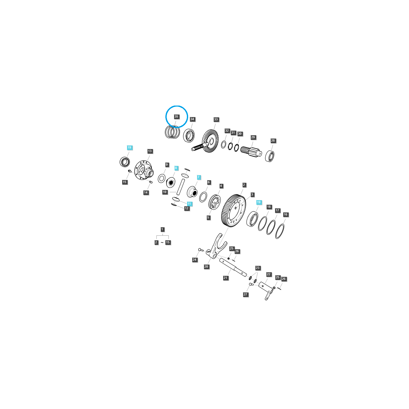 Dištančná podložka 80 x 66 x 0,3 mm / TRG400 / Ls Traktor 40306750
