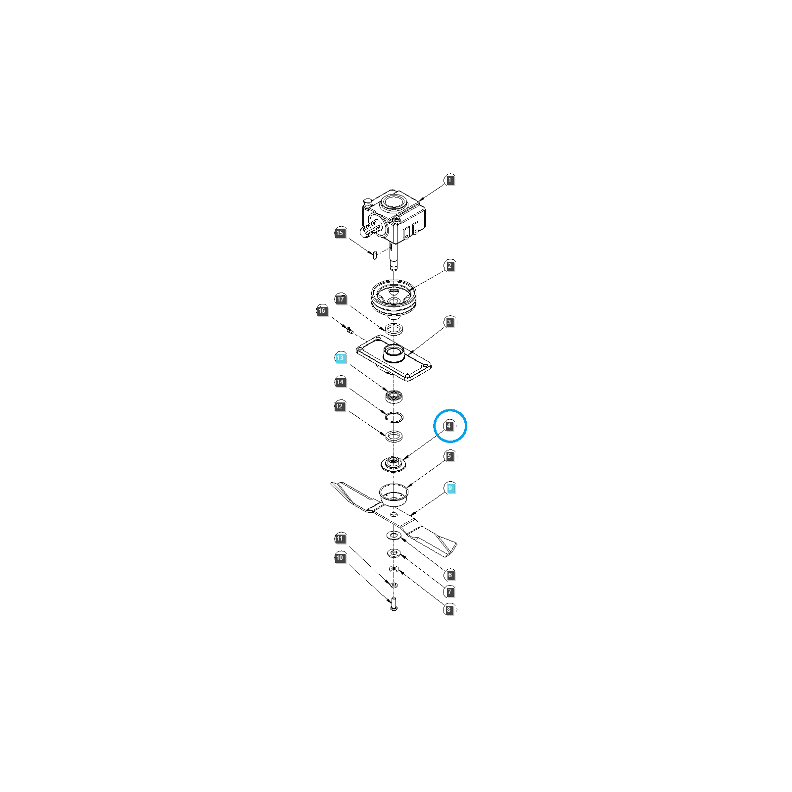 Mähmesserbefestigung / TSMM / Ls Traktor 40365484
