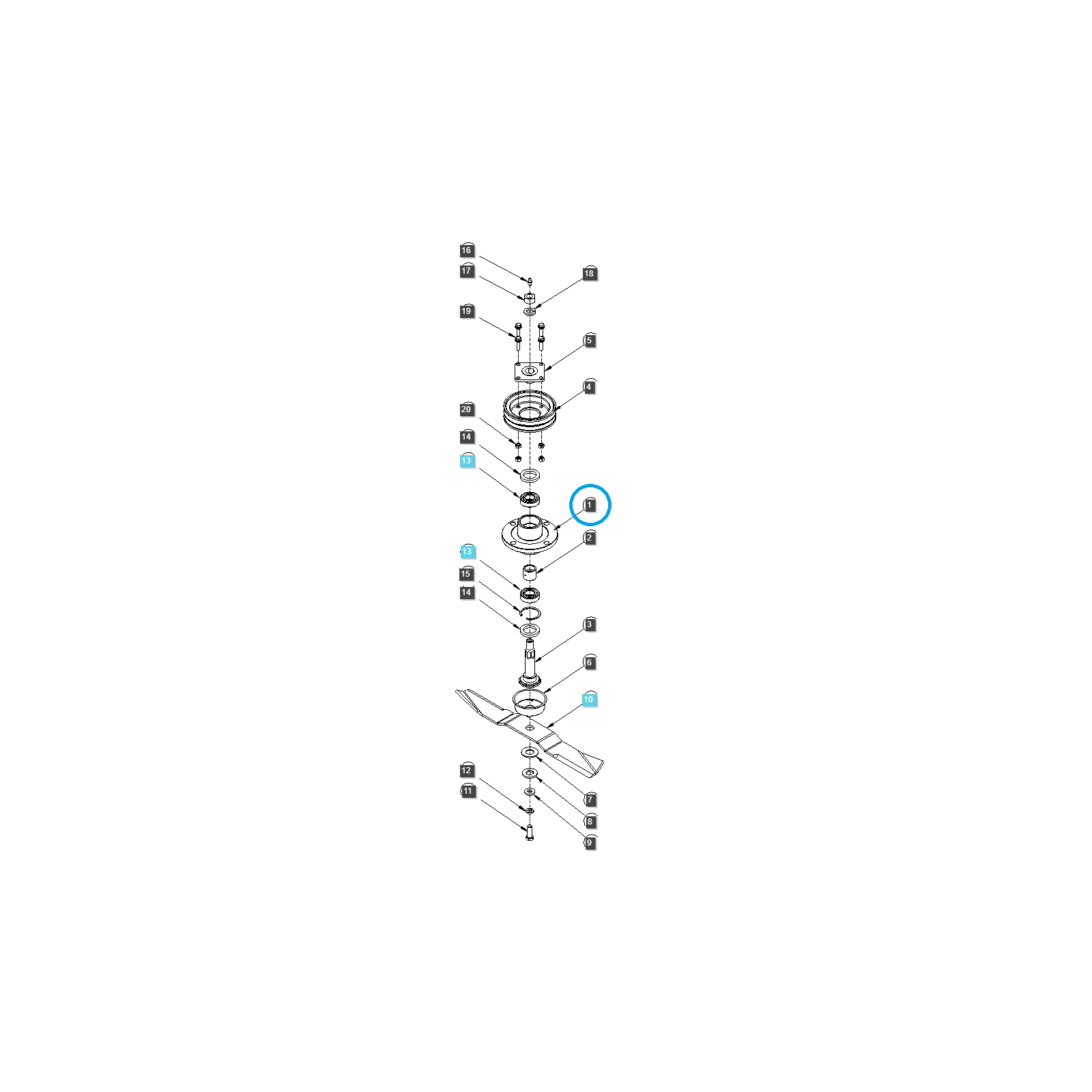 Messerwellennabe / TSMM / Ls Traktor 40365492