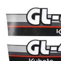 Samolepky Kubota GL43, Samolepky na kapotu traktoru