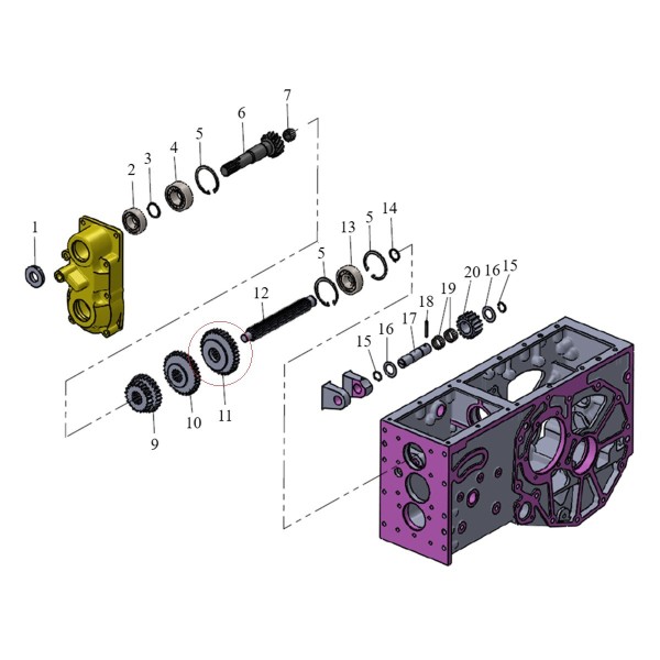 Kettenrad, 15T, 33T, 13T, BCA11C00210A0, VST Fieldtrac 927D, VST Fieldtrac 180D, VST Fieldtrac 224D, VST Fieldtrac 270D