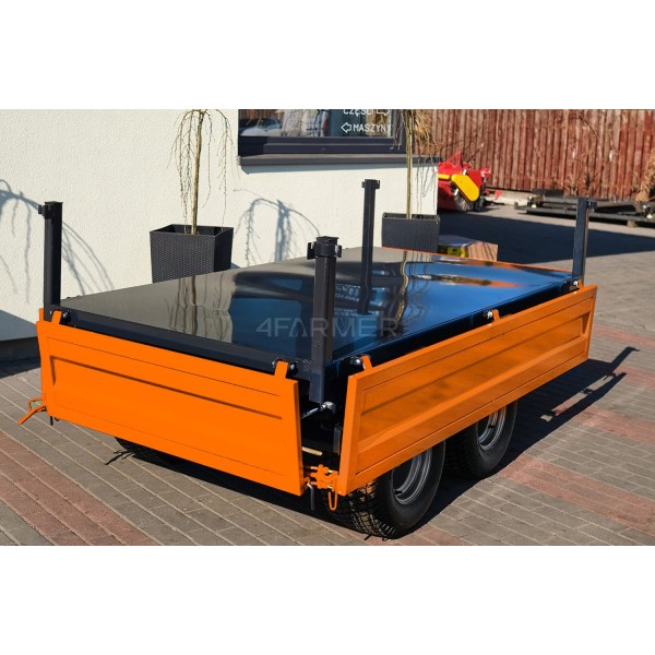 Two-axle agricultural trailer 2.5T with a 4FARMER trailer