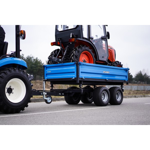 Remolque agrícola de dos ejes 2,5T con remolque 4FARMER