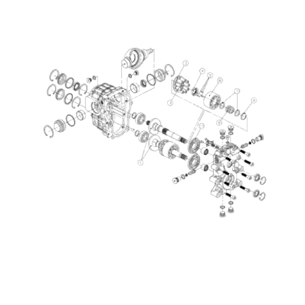 Hydrostatischer Antrieb / TRG270 / LS Traktor 40286574