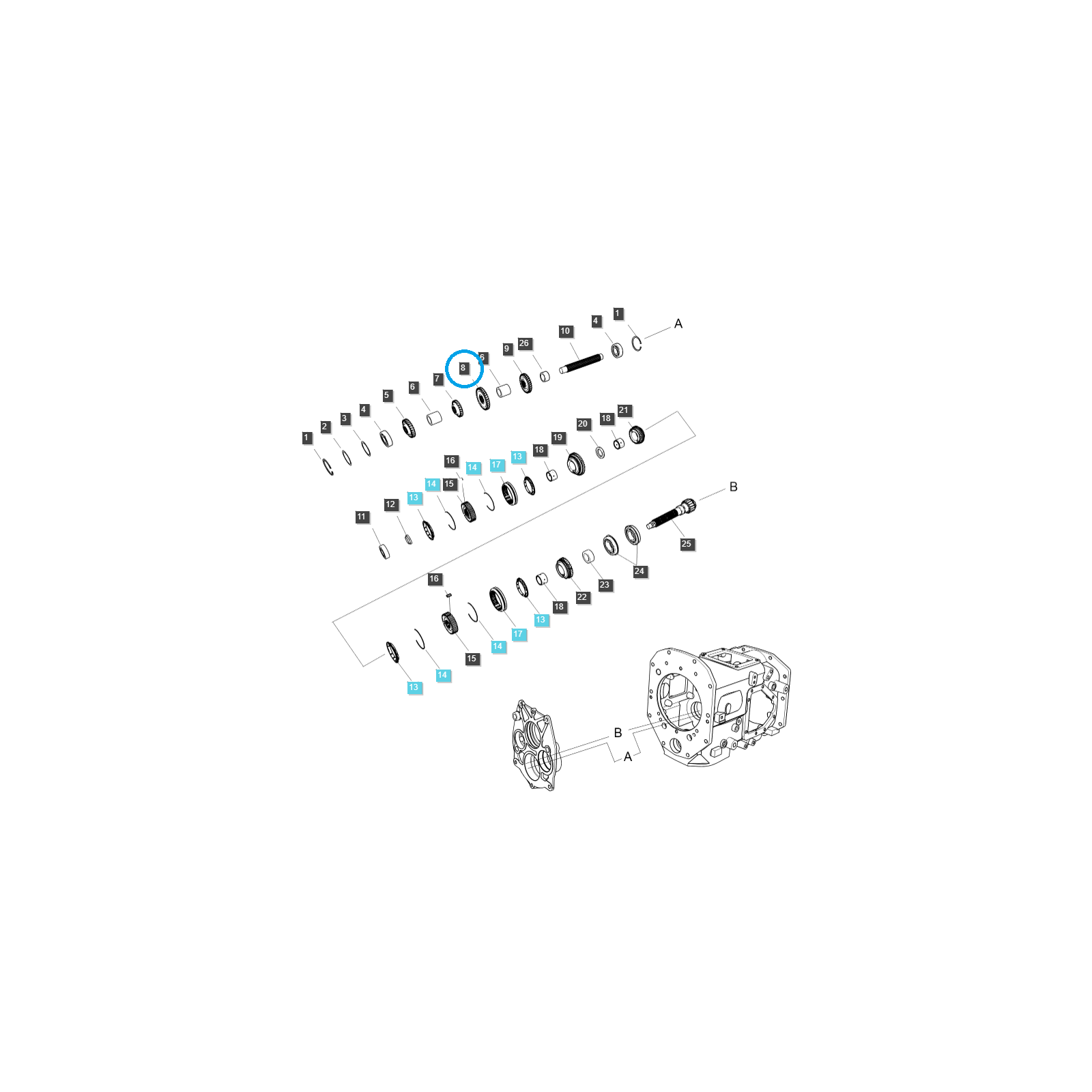 Vierter Gangmodus / TRG281 / LS Traktor 40009801