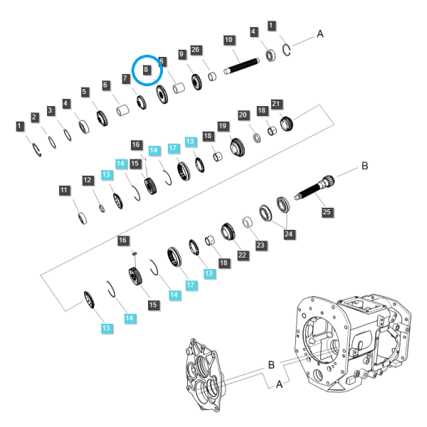 Režim štvrtého prevodového stupňa / TRG281 / LS Traktor 40009801