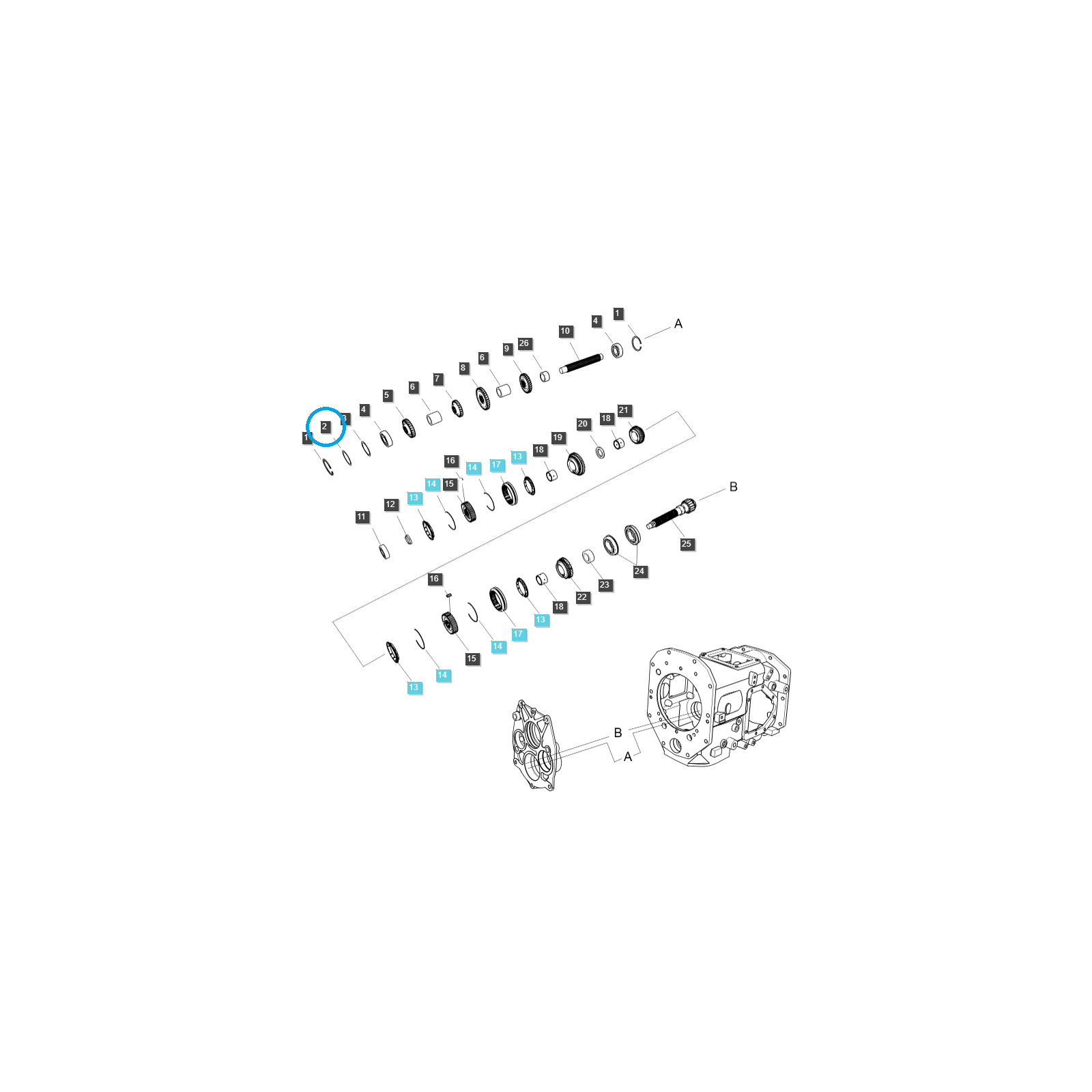 Spacer / TRG281 / Ls Tractor 40012834