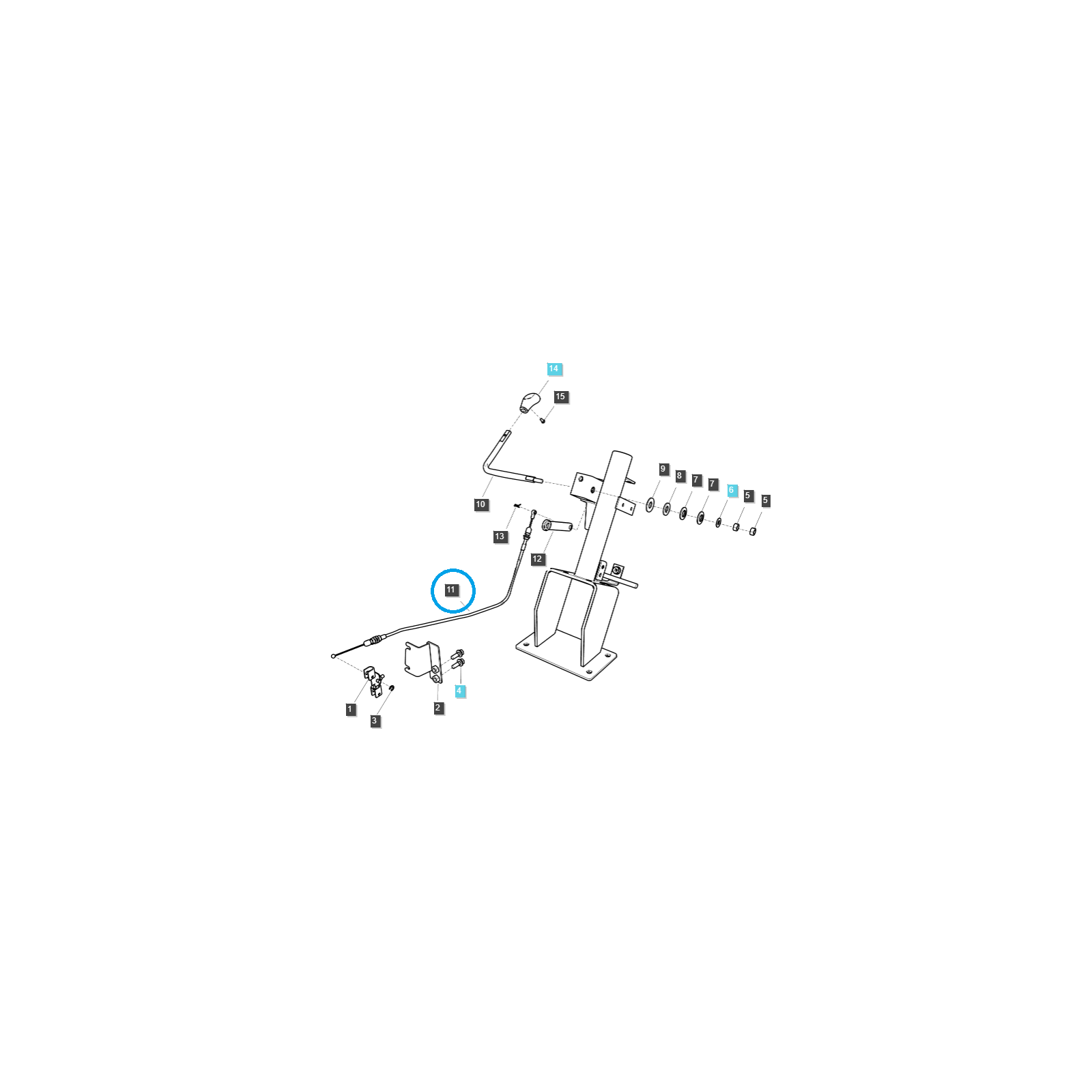 Handgaszug / TRG100 / LS Traktor 40415064