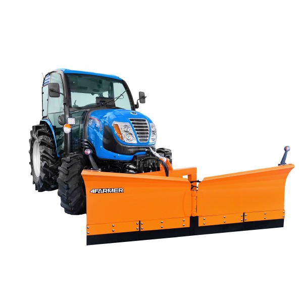 LS Traktor MT3.60 MEC 4x4 s kabínou a šípovým snežným pluhom