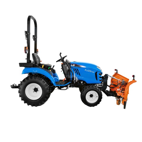 LS Tractor XJ25 HST 4x4 - 24.4 HP with industrial wheels and arrow snow plow