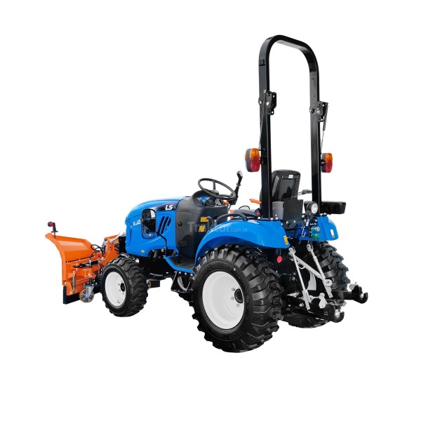 LS Tractor XJ25 HST 4x4 - 24.4 HP with industrial wheels and arrow snow plow