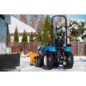 Traktor LS XJ25 HST 4x4 - 24,4 HP s priemyselnými kolesami a šípovým snežným pluhom