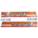 Pegatinas de tractores Iseki Geas 21