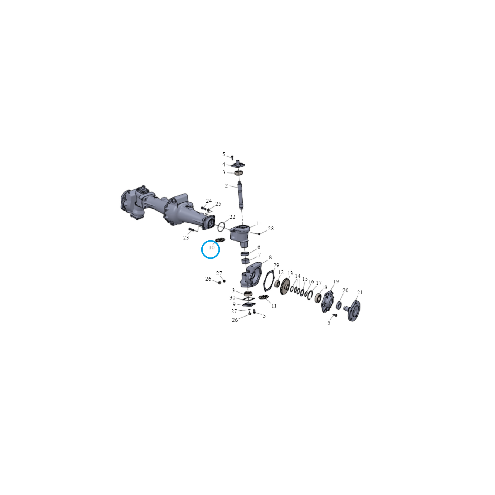 Zębatką stożkowa Mitsubishi VST 13T/14T | Traktor.com.pl