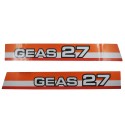 Pegatinas para el tractor Iseki Geas 27