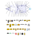 Adhesivo de advertencia / TRG980 / LS Tractor 40269466