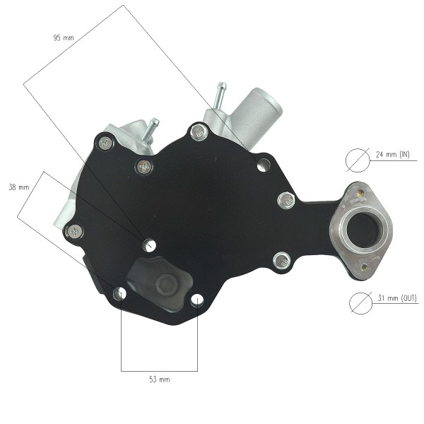 Bomba de agua 129107-42002 Yanmar 4TNV88 Yanmar EF453T 6-15-111-12 129470-42002 129659-42040