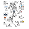 Naklejka ostrzegawcza / LS Tractor 40358866
