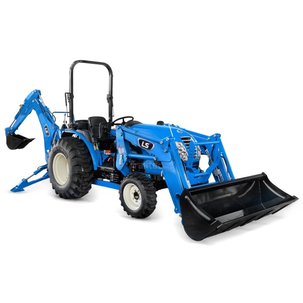LS Tractor MT3.40 HST with front loader and excavator