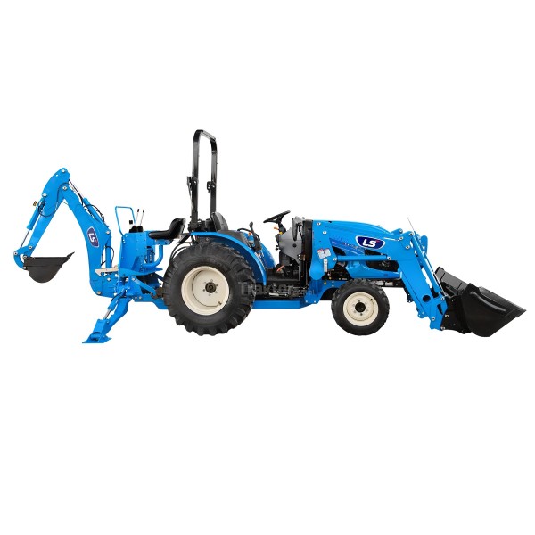 LS Tractor MT3.40 HST with front loader and excavator