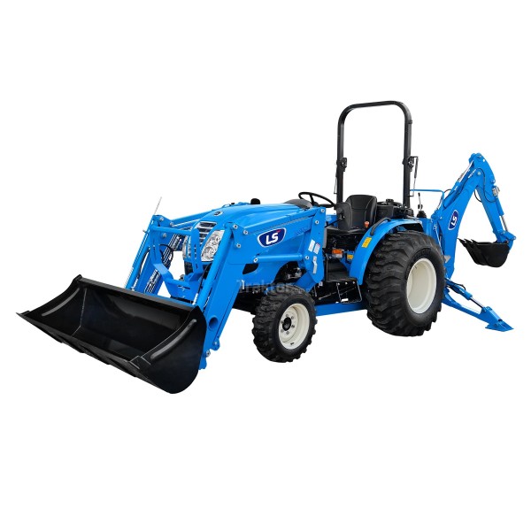 LS Traktor MT3.40 HST s čelním nakladačem a bagrem