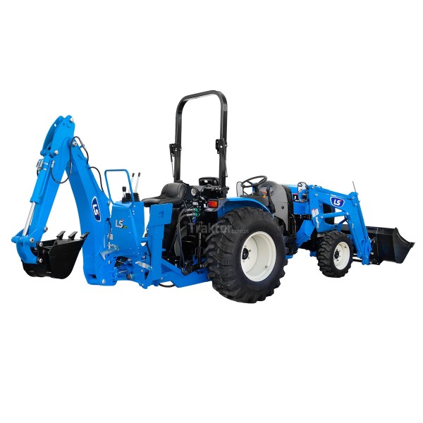 LS Tractor MT3.40 HST con cargador frontal y excavadora