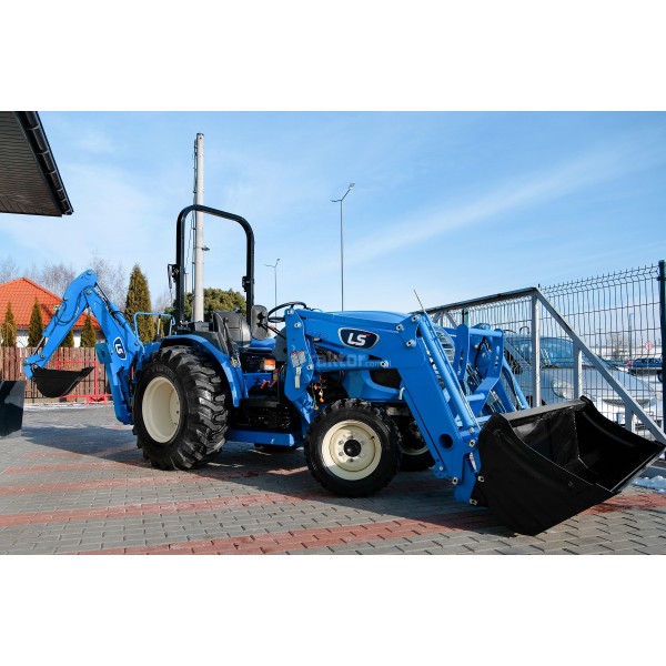 LS Traktor MT3.40 HST s čelním nakladačem a bagrem