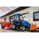 LS Tractor XJ25 MEC with cabin, 4FARMER snow plow and Dexwal sand spreader