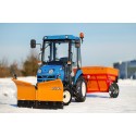 LS Tractor XJ25 MEC with cabin, 4FARMER snow plow and Dexwal sand spreader