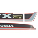 Autocollants, Honda TX20