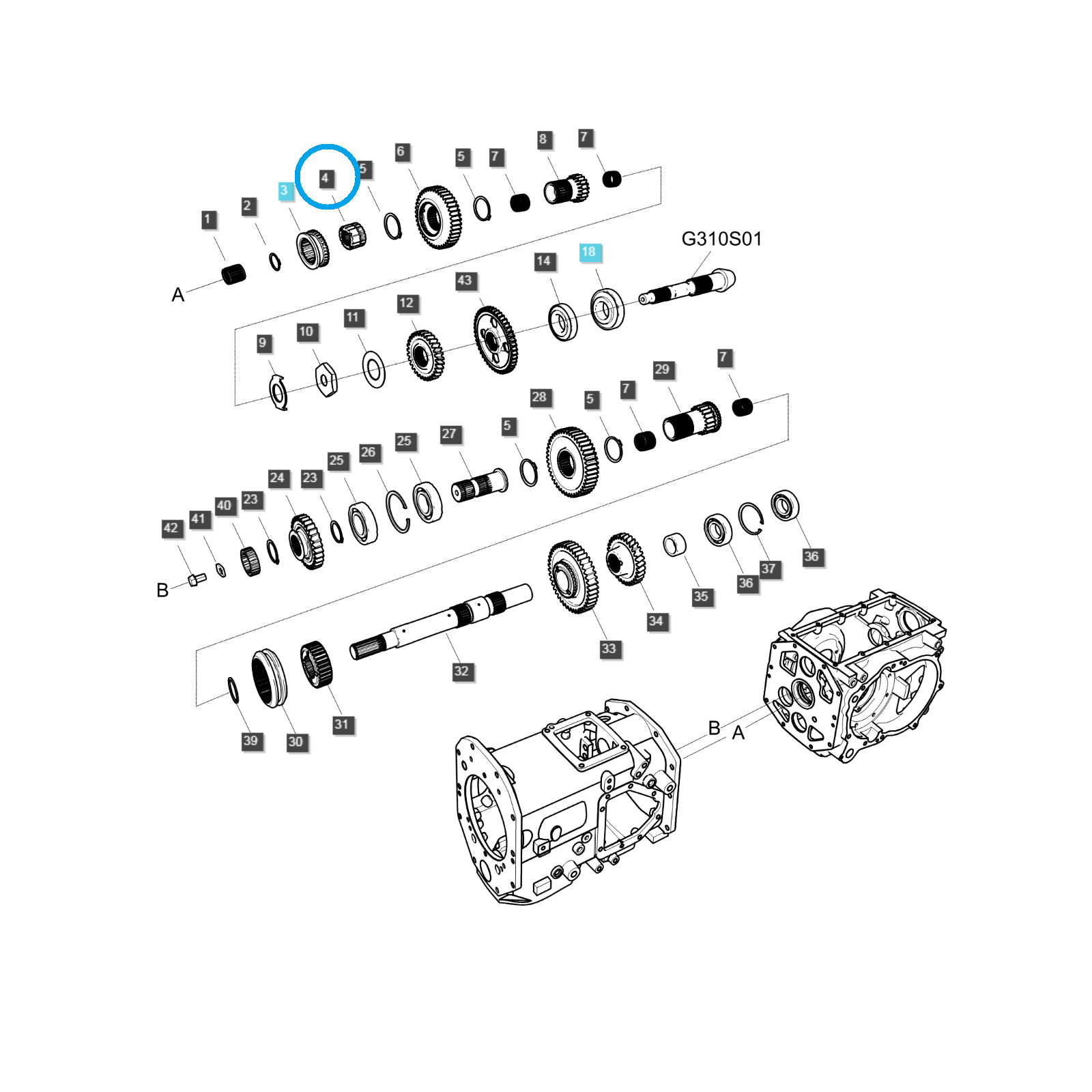 Sprocket (2-4) / TRG285 / Ls Tractor 40009707
