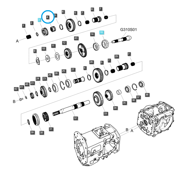 Sprocket (2-4) / TRG285 / Ls Tractor 40009707