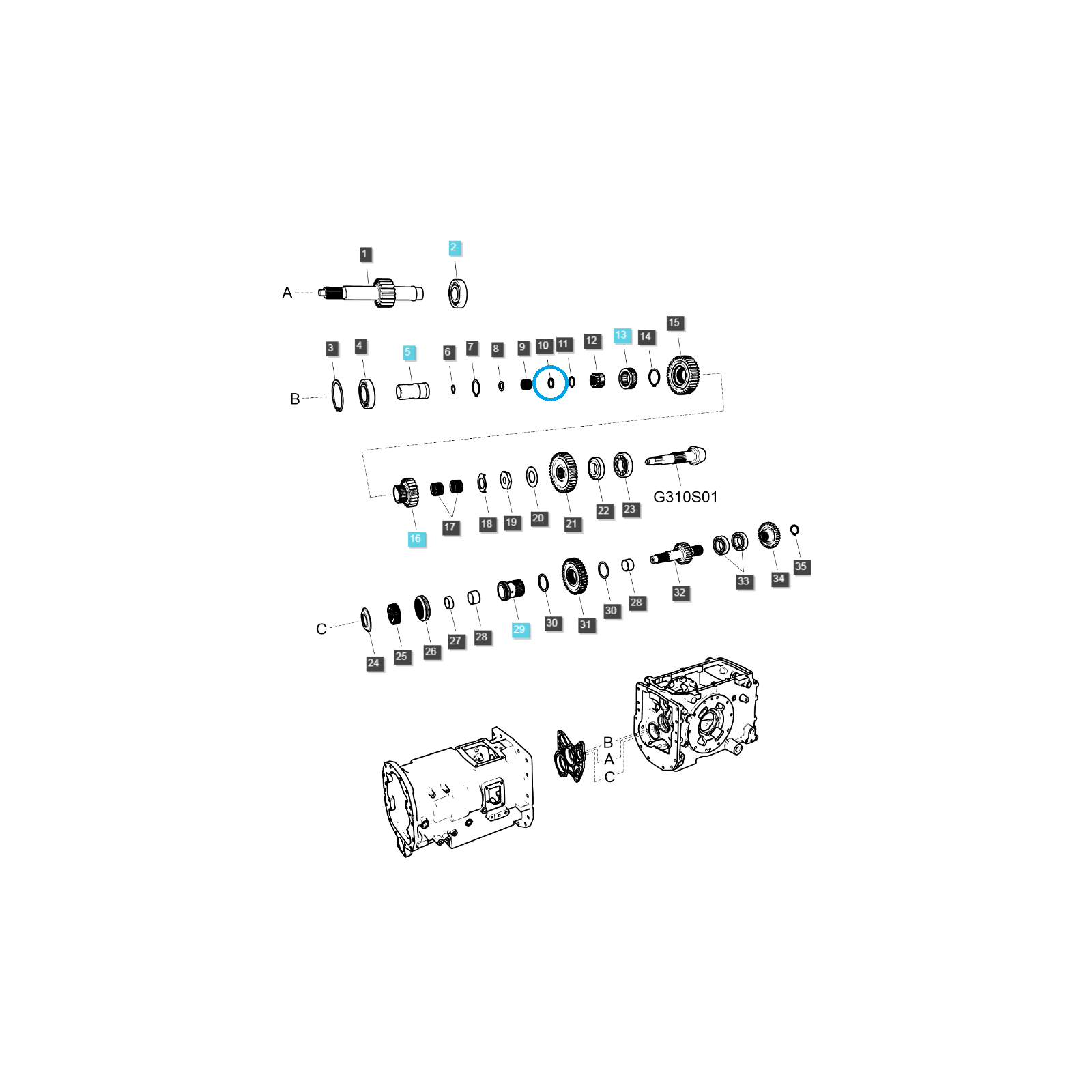 Distanzstück / TRG285 / Ls Traktor 40188806