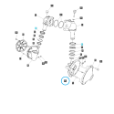 Linkes Untersetzungsgetriebegehäuse, Achsschenkel / TRG400 / LS Traktor 40195026