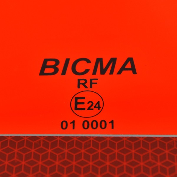 Trailer reflector triangle, ECE 69 01, ECE 6901, E24, 40-70070, 01 0001, BICMA