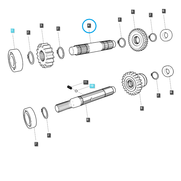 Arbre d'entraînement de tracteur 4WD / TRG288 / LS 40292722