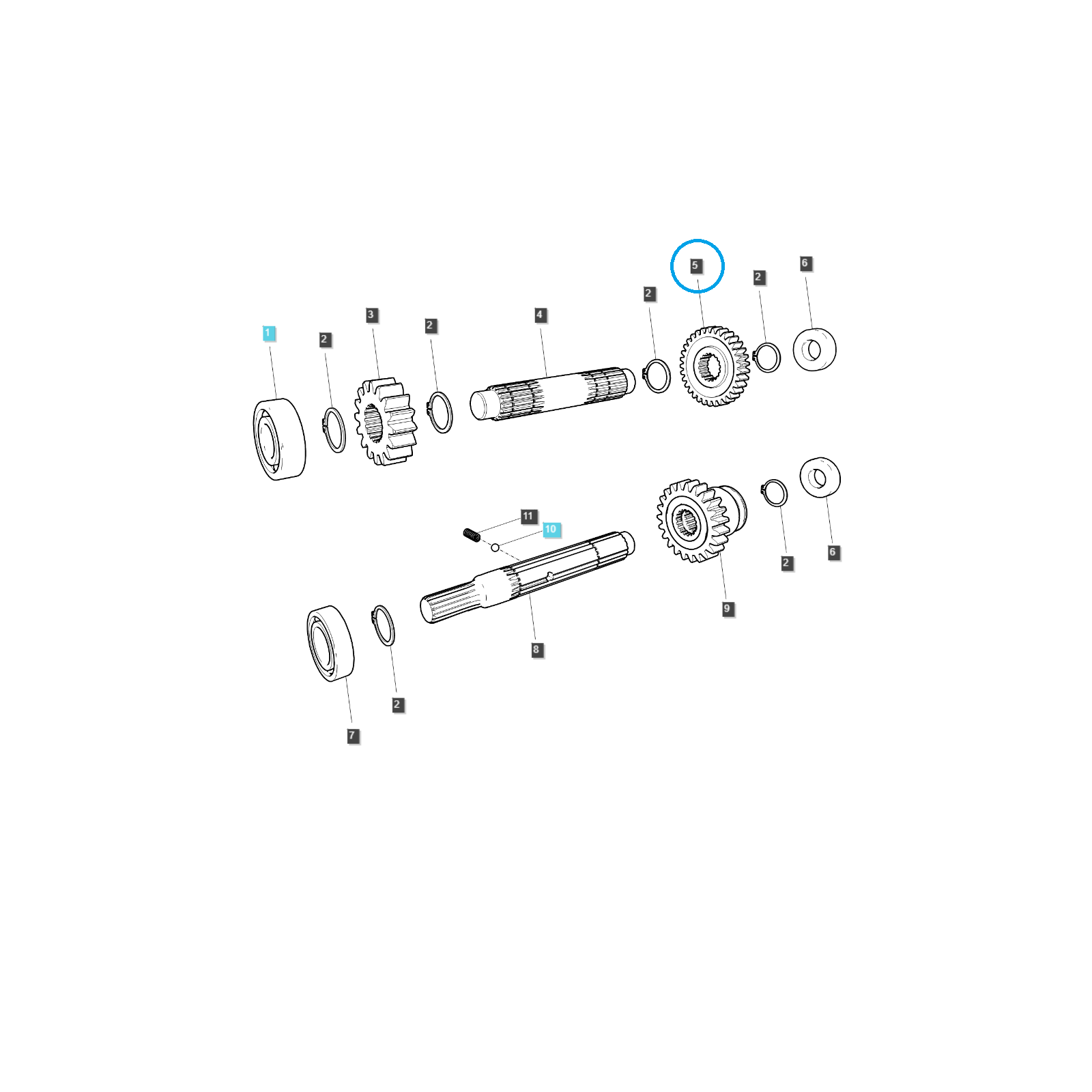 4WD / 33T / TRG288 / Ls Hnací řetězové kolo traktoru 40309716