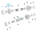 Hnacie koleso 4WD / 16T / TRG288 / Ls Traktor 40226996