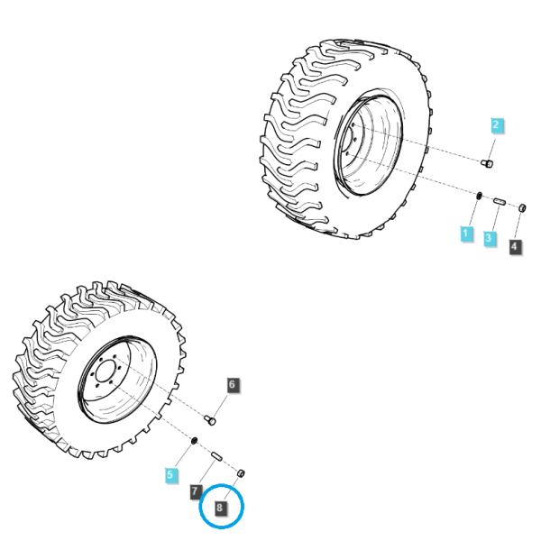 Écrou M12 x 1,25 / S302120043 / Ls Tracteur 40028748