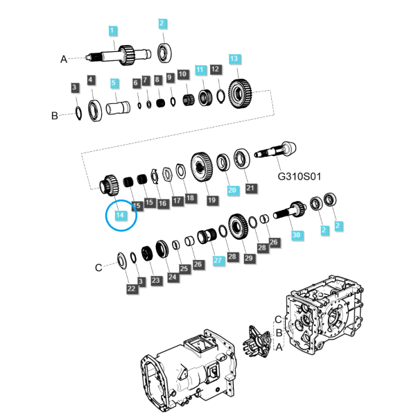 Getriebemodus (Bereich) / TRG285 / Ls Traktor 40328260