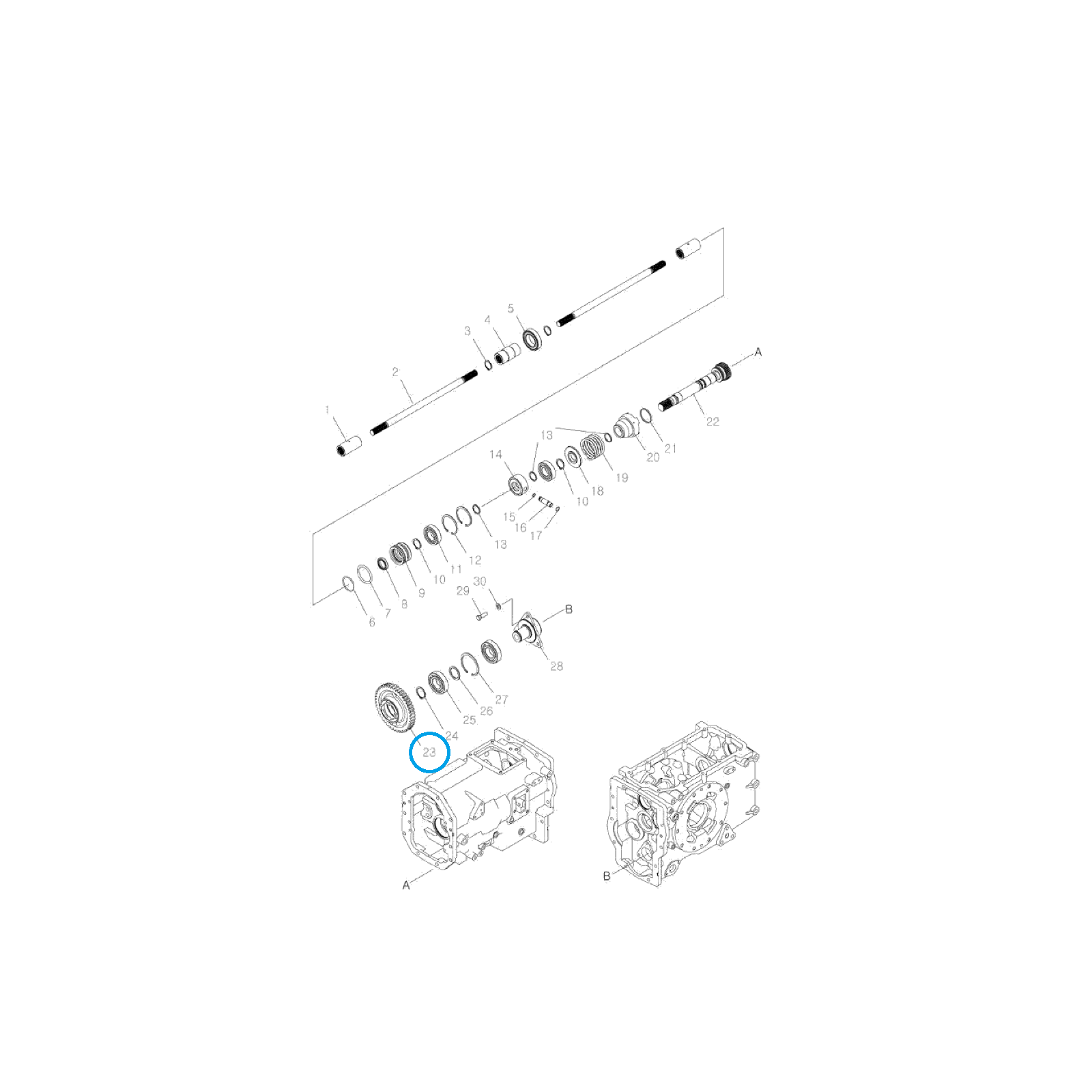 4WD-Antriebsritzel / TRG288 / Ls Traktor 40348908