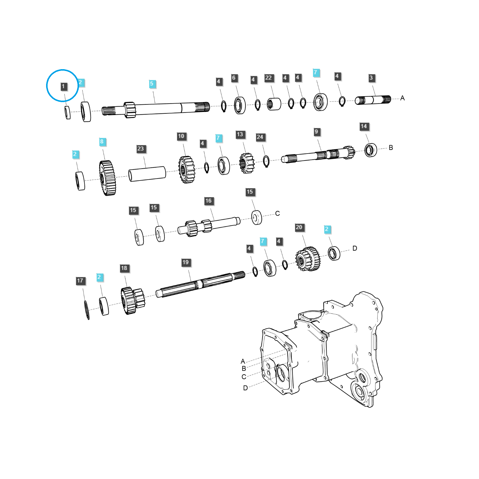 Seal / TRG283 / A1280051 / LS Tractor / no. 40290027