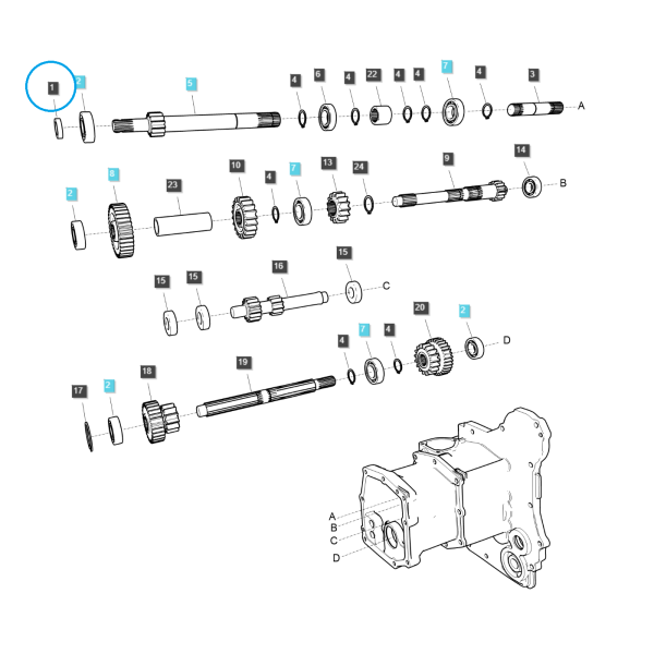 Uszczelniacz / TRG283 / A1280051 / LS Tractor / nr 40290027