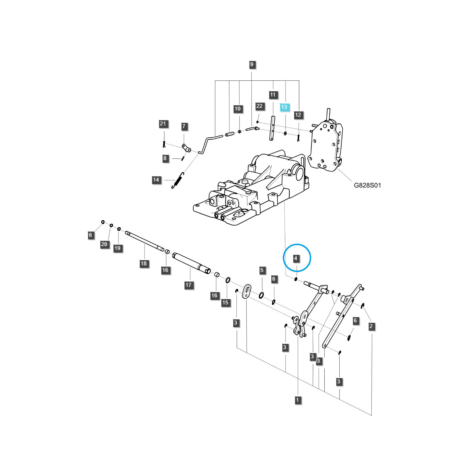 Joint torique / 8,80 x 1,90 mm / S801009010 / Tracteur LS / n° 40029193