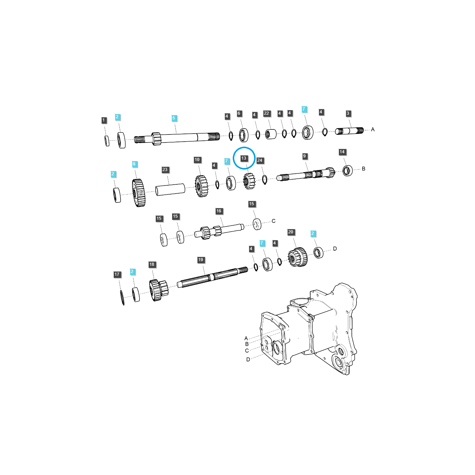 Druhý převodový režim / TRG281 / Ls Traktor 40374631