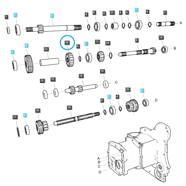 Mode troisième vitesse / TRG281 / Tracteur Ls 40373826