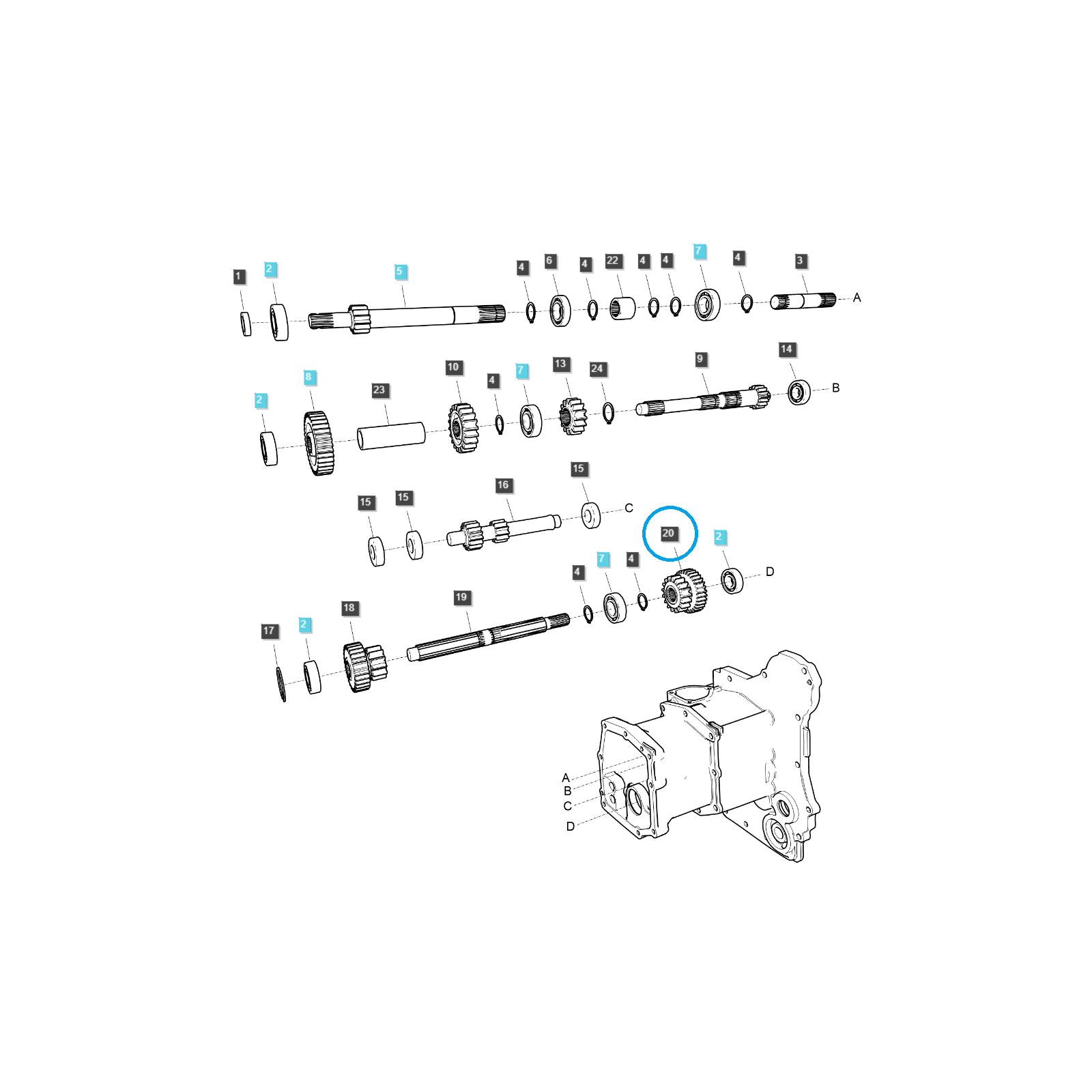 Tuleja zębata / TRG281 / LS Tractor 40373825 | Traktor.com.pl