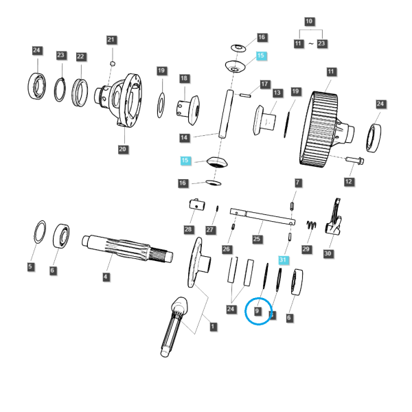 Espaciador/TRG310/LS Tractor 40299374