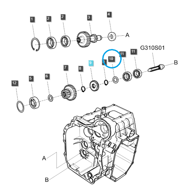Distanzstück / TRG285 / Ls Traktor 40308469